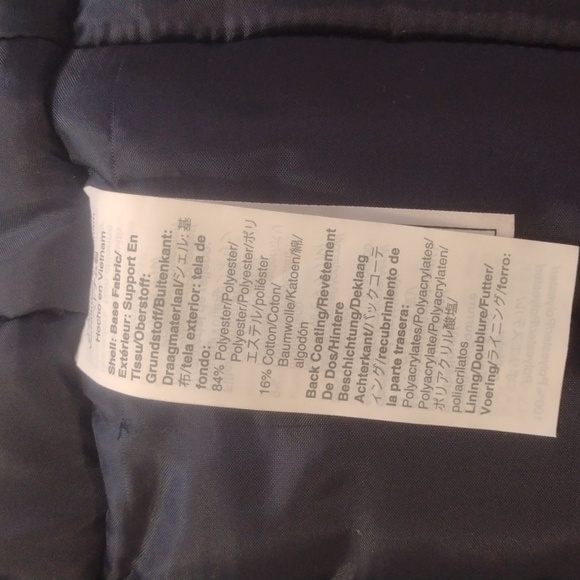 J Crew Factory Navy Faux Fur Trim Winter Parka Size M Like New - Picture 12 of 15